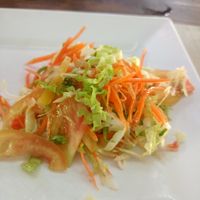 Mixed salad vegan at Flower Power Restaurant in Koh Phayam