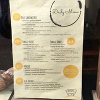 Menu  at Claypath Delicatessen in Durham