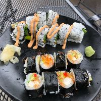 Sweetheart roll & Umami roll. YUMMY! at Ok Bicycle Shop in Mobile