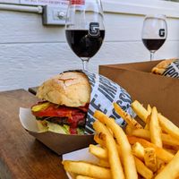 Impossible burger ordered as vegan.  at Gott's Roadside in Napa