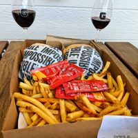Impossible burgers ordered as vegan.  at Gott's Roadside in Napa