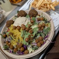 Falafel salad no cheese at Gott's Roadside in Napa