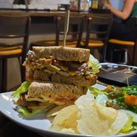 Turkey sandwich (brunch item) at Slices in Osaka