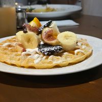 Waffle (brunch item) at Slices in Osaka