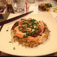 Okonomiyaki at Slices in Osaka