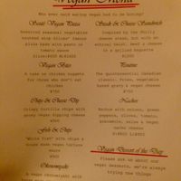 The menu at Slices in Osaka