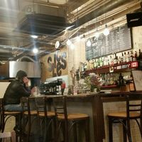 Bar with many options at Slices in Osaka