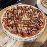 BBQ pizza  at Slices in Osaka