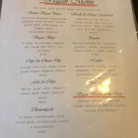 Vegan menu  at Slices in Osaka