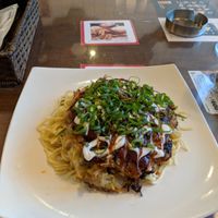 Okonomiyaki at Slices in Osaka