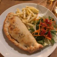 Vegan calzone  at Slices in Osaka