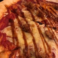 Vegetarian bbq pizza!  at Slices in Osaka