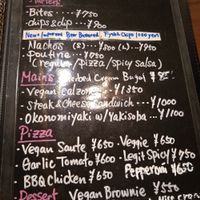 Vegan menu, I had the 'fish & chips'. at Slices in Osaka