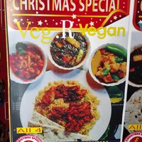 Menu - Christmas special at Taj Mahal  in Oaxaca