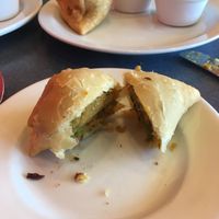 Vegan vegetable samosas  at Rasoi in Pawtucket