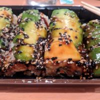 tiger veggie rolls, very tasty! at EverGreen Sushi in Zagreb