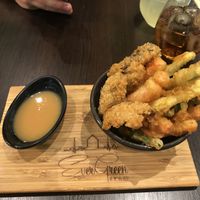 tempura vegetables  at EverGreen Sushi in Zagreb