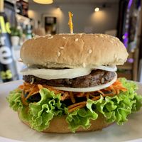 Vegan Burger w/ Thousand Island at Cafe Circle in Riverside