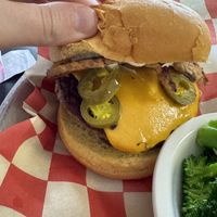 Pepper burger   at Ocala's Downtown Diner in Ocala
