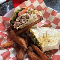 Vegan Southwest wrap  at Ocala's Downtown Diner in Ocala