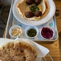 Falafel hummus bowl  at The Hummus House in Fort Lauderdale