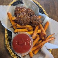 Kids falafel and fries at The Hummus House in Fort Lauderdale
