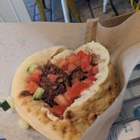 Falafel in pita at The Hummus House in Fort Lauderdale