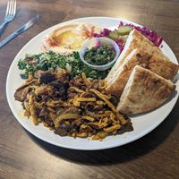 Jerusalem platter at The Hummus House in Fort Lauderdale