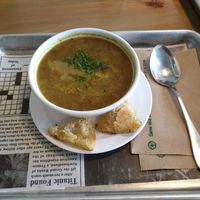 Lentil soup at The Hummus House in Fort Lauderdale