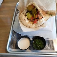 Vegan Shawarma sandwich at The Hummus House in Fort Lauderdale
