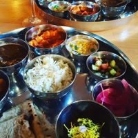 Vegan thali from a couple of months back - we go so often I didn't take a photo on my most recent visit! at Jaldee Jaldee in Brighton