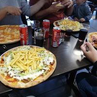 Lactose free opption posible 👍 Ellie (kebab pizza) at Catarina Restaurang och Pizzeria in Jonkoping
