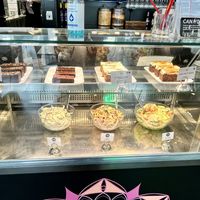 Cake and salad bar  at New Art Exchange CafeBar in Nottingham