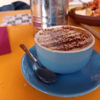 Latte at New Art Exchange CafeBar in Nottingham