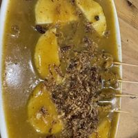 Meat-free Satay feel like real meat taste  at Voi in Medan