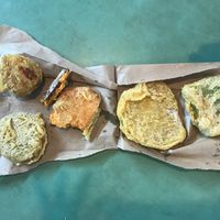 Some of the fried things you can buy here at Million Star Fried Banana 萬星炸香蕉 in East Singapore