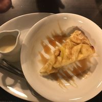 Apple tart and custard at The Courie Inn in Killin