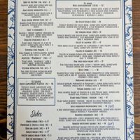 Current menu (last week) at The Brit in Port Talbot