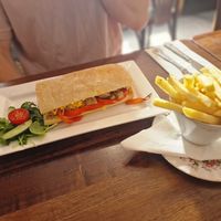 Ciabatta philly steak at The Brit in Port Talbot