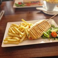 Bacon and cheeze panini at The Brit in Port Talbot