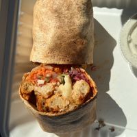 Impossible chicken buffalo chx wrap  at Main Squeeze Juice Co in Lake Charles