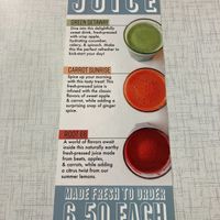 Juice Menu 05/01/2021 at Anna's House in Westland