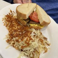 Vegan breakfast sandwich !  at Anna's House in Westland