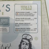Kids vegan menu   at Anna's House in Westland