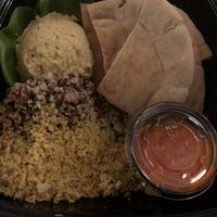 Hummus, Couscous, and Pita (grab-and-go item; check to make sure pita is vegan) at Walt Disney World - Sunshine Seasons in Lake Buena Vista