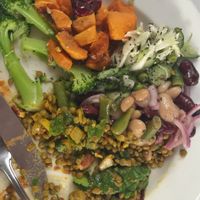 Vegan options available from the “harvest table” at Greengate in Stellenbosch