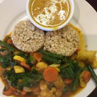 Veggie Tomato Curry with Lentil Soup at Himalayan Kabob and Curry House in Cotati