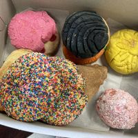 My box of goodies at Soy Concha Bakery in Santa Ana