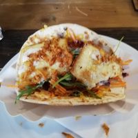 Vegetarian taco with paneer at Deli Linz in Linz