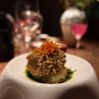 Mashed potato and chicken mushroom  at Qian Yue Ming in Chongqing